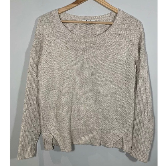 Madewell Sweater Texture Mix Oatmeal Beige